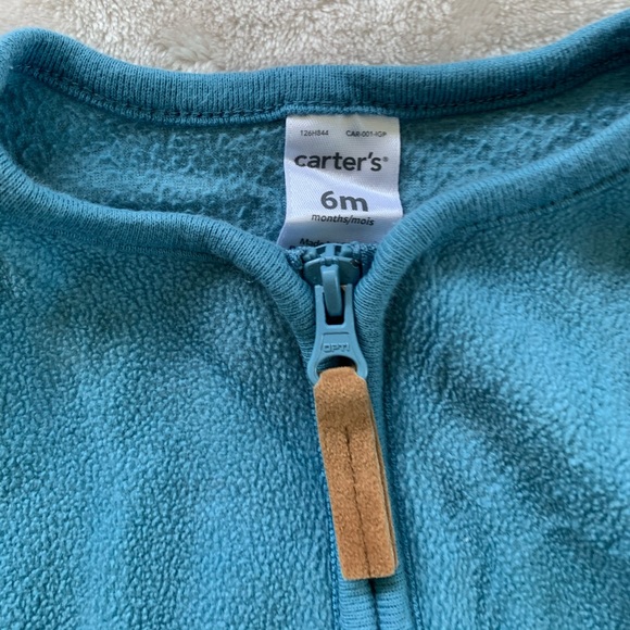 Carter’s six-month matching zip up and pants blue - Picture 3 of 5